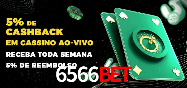 Promoções do cassino ao Vivo 6566bet